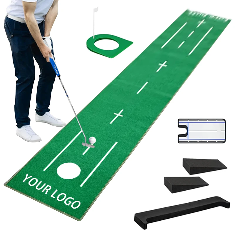 Tapis d'entraînement de golf personnalisé, tapis de putting intérieur en gros pour usage domestique ou parcours de golf