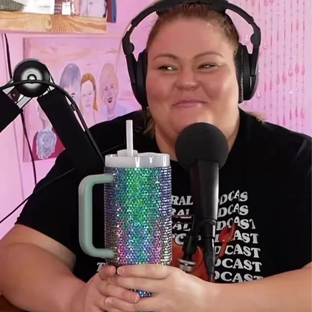 Стакан с горным хрусталем 40 унций стакан для приключений соломинкой из нержавеющей стали