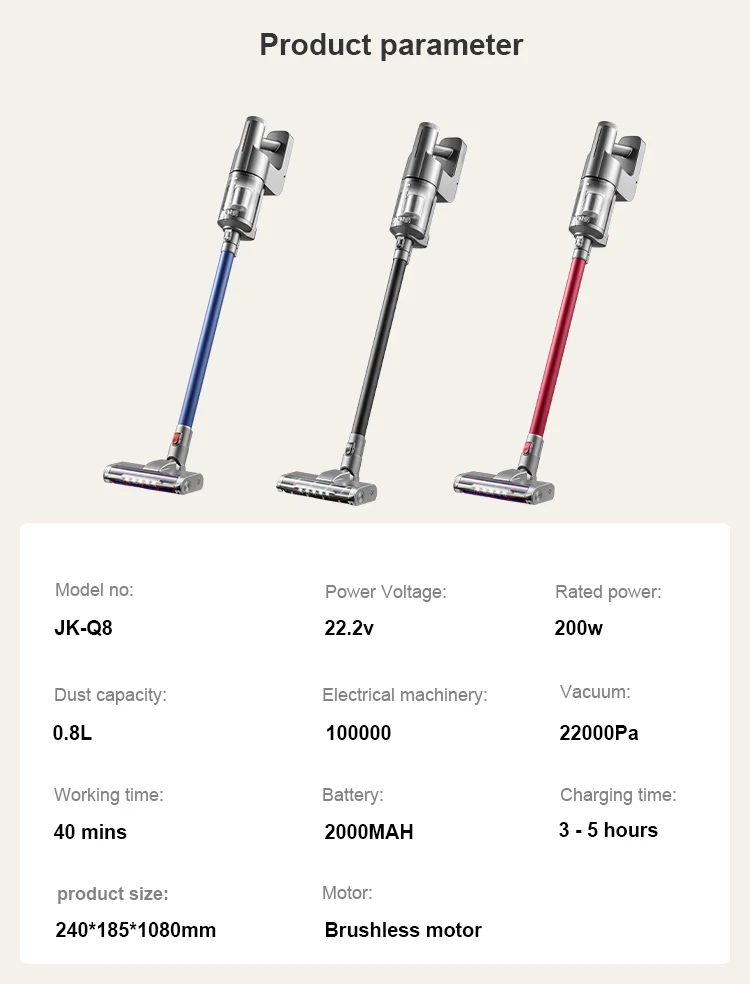 Q8 Cordless Carpet Room Home Office Other Battery Powered Stick Vacuums