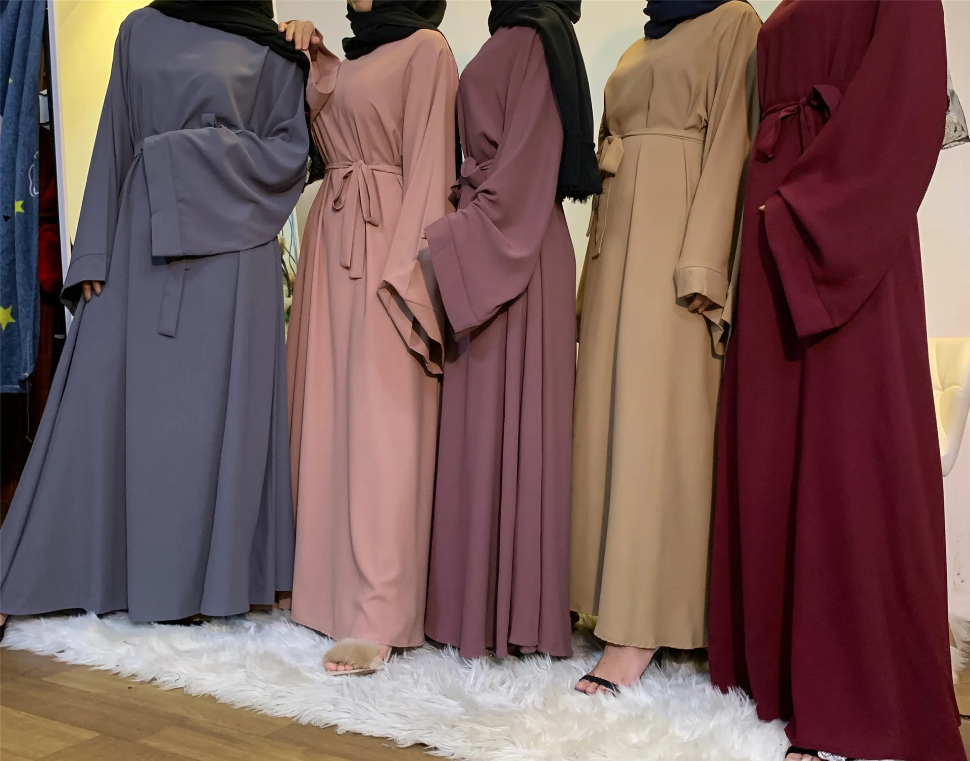 Latest Designs Arab Turkish Jilbab Dubai Long Muslim Women Islamic ...