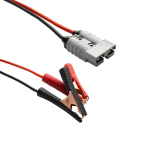 Waterproof 50A Power Plug Connector to 10AWG Copper Plated Battery Alligator Clips Extension Charging Cable for Cars Motorcycles