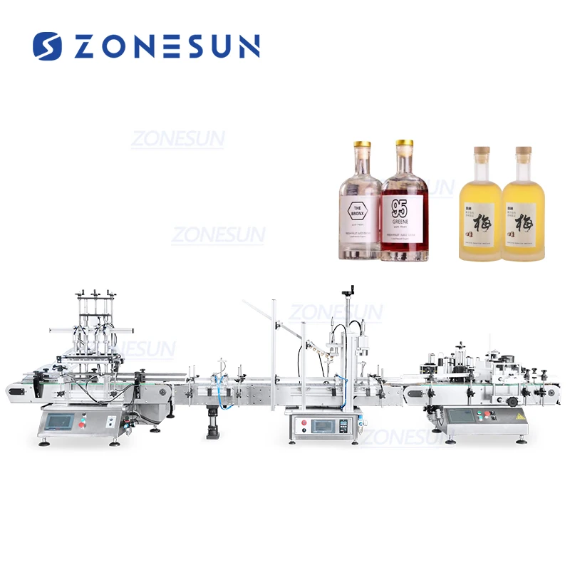 ZONESUN ZS-FAL180D5 Tabletop Liquor Spirits Gin Rum T-cork Bottle
