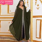 6335# islam latest fashion elegant high quality chiffon black Abaya jilbab dubai kaftan for muslim woman