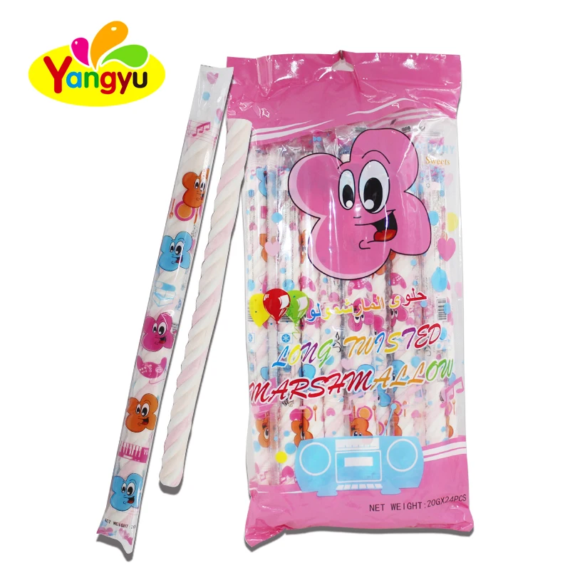 Halal Marshmallow Fruits Sweet Twist Marshmallow