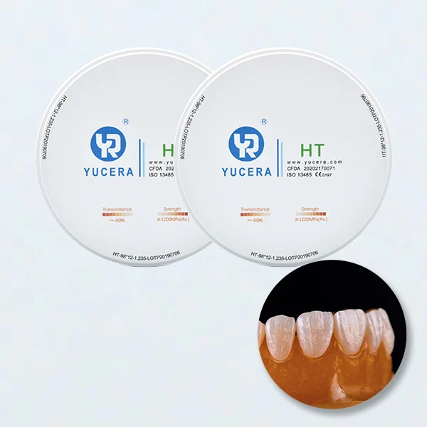 CE ISO Certificate Cad Cam Zirconia Ceramic Disk Dental Laboratorio High Translucent Zirconia Blocks for Crown