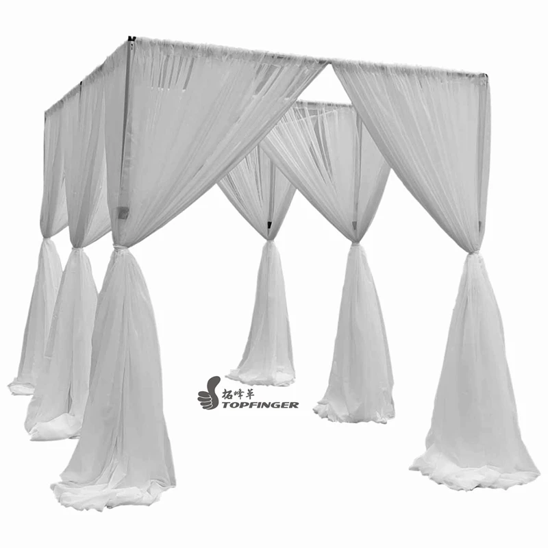 Topfinger 3-PIECE ADJUSTABLE UPRIGHT W/SLIP-LOCK (6FT-14FT)cheap Wedding Pipe Without Drape Wholesale Alternatives Backdrop