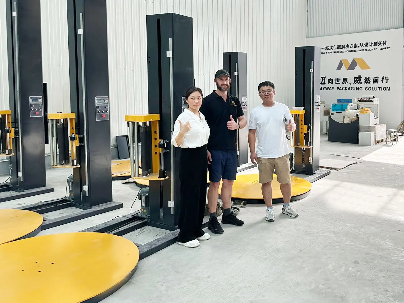 Automatic Turntable Pallet Stretch Film Packing Pallet Wrap Machine ...