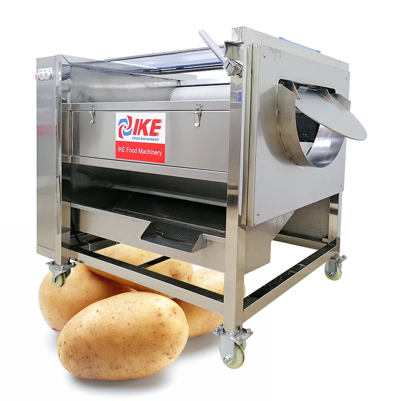 IKE Processing Both Fibrous Roots Ginger Turmeric and Softer Produce Potato Washing Machine