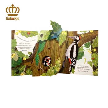 Cheap custom Hardcover paper cardboard baby kids story 3D book Pop Up books printing for Children