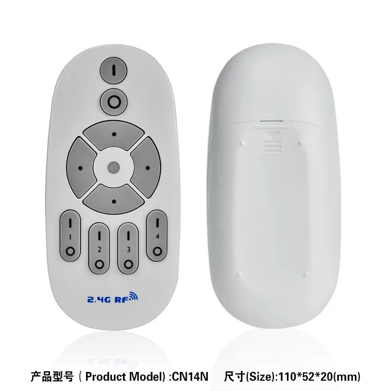Mini RF Wireless LED Touch Remote Controller  Plastic Enclosure RGB Dimmer Controller Shell for Single Color Light Strip