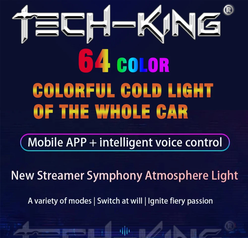Car Universal 18 In 1 LED Ambient Lights RBG RGBW By App Control Strip Light Guide Fiber Optic Decoration Atmosphere Lamp