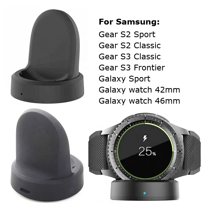 For Samsung Galaxy Watch 42mm 46mm Stand Charger Magnetic Dock Charging Stand For Samsung Gear S2 S3 Wireless Stand Charger Alibaba