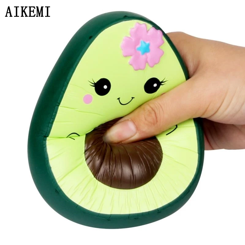 
Китайская фабрика, медленно восстанавливающая форму игрушка-фрукт из мультфильма, сжимаемая авокадо из пенополиуретана 