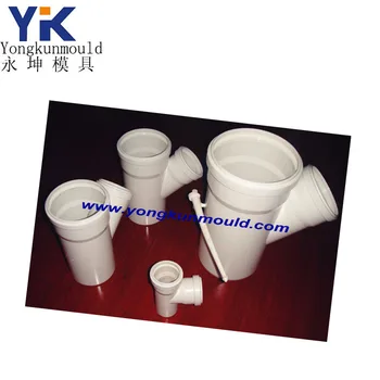 PVC collapsible tee pipe fitting mold manufacturing