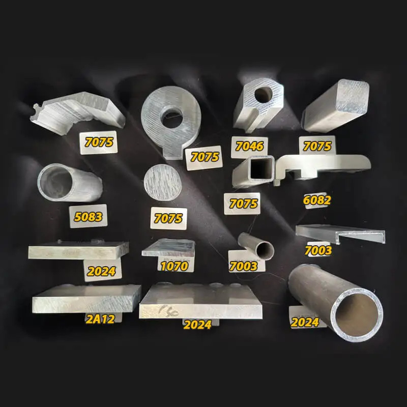 Custom All Kinds of Aluminium 2A12 2024 3003 5083 6082 7003 7046 7075 CNC Cutting Aluminum Profiles Cutting Aluminum Pipes