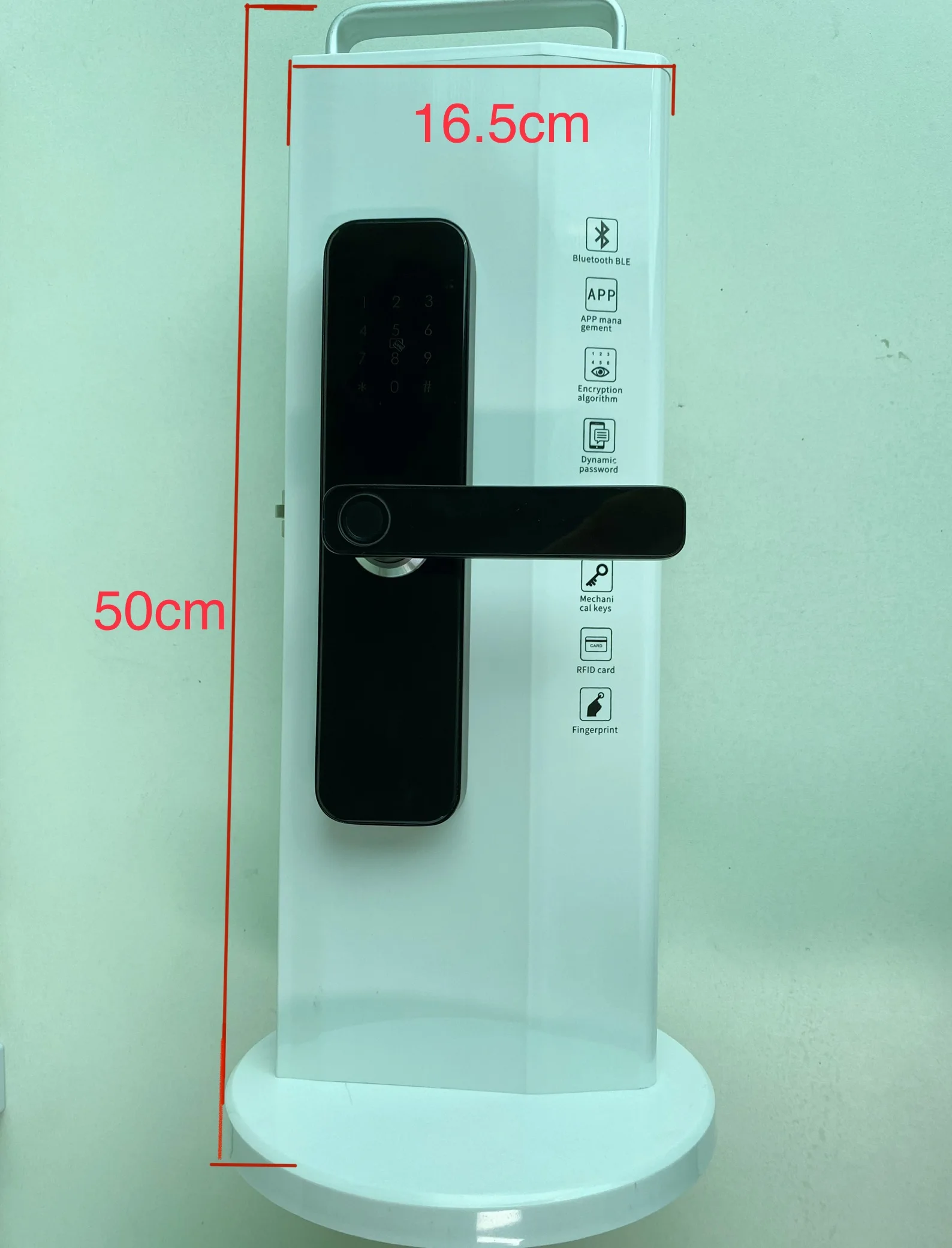 Hot Sale Smart Fingerprint Display Revolving Lock Showing Demo Stand Racks Display Stand