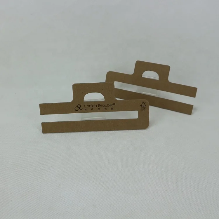 Recycle Paper Cardboard Hangers For Scarves,Customize Kraft Paper