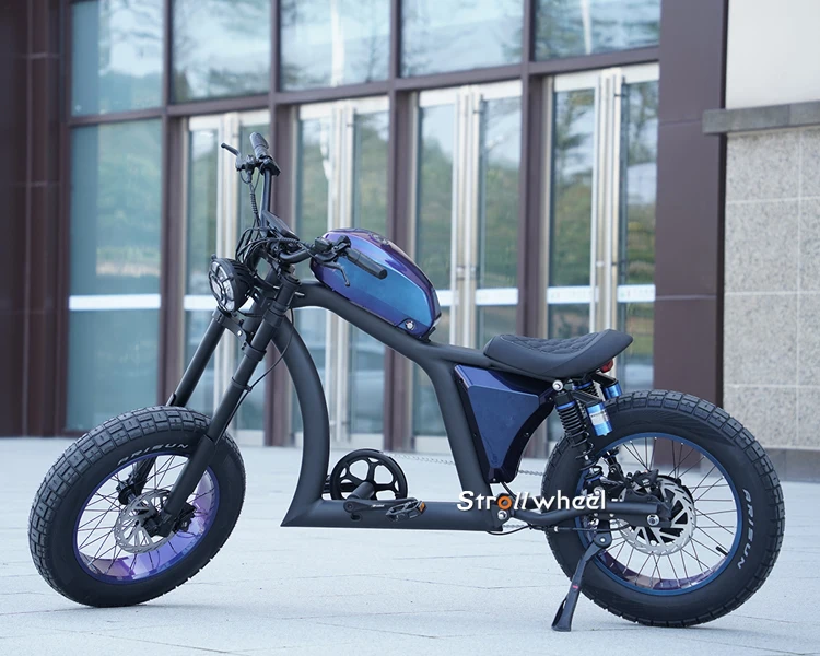 2 Wheel Fat Tire Chopper Electric Bicycle - 750W Motor