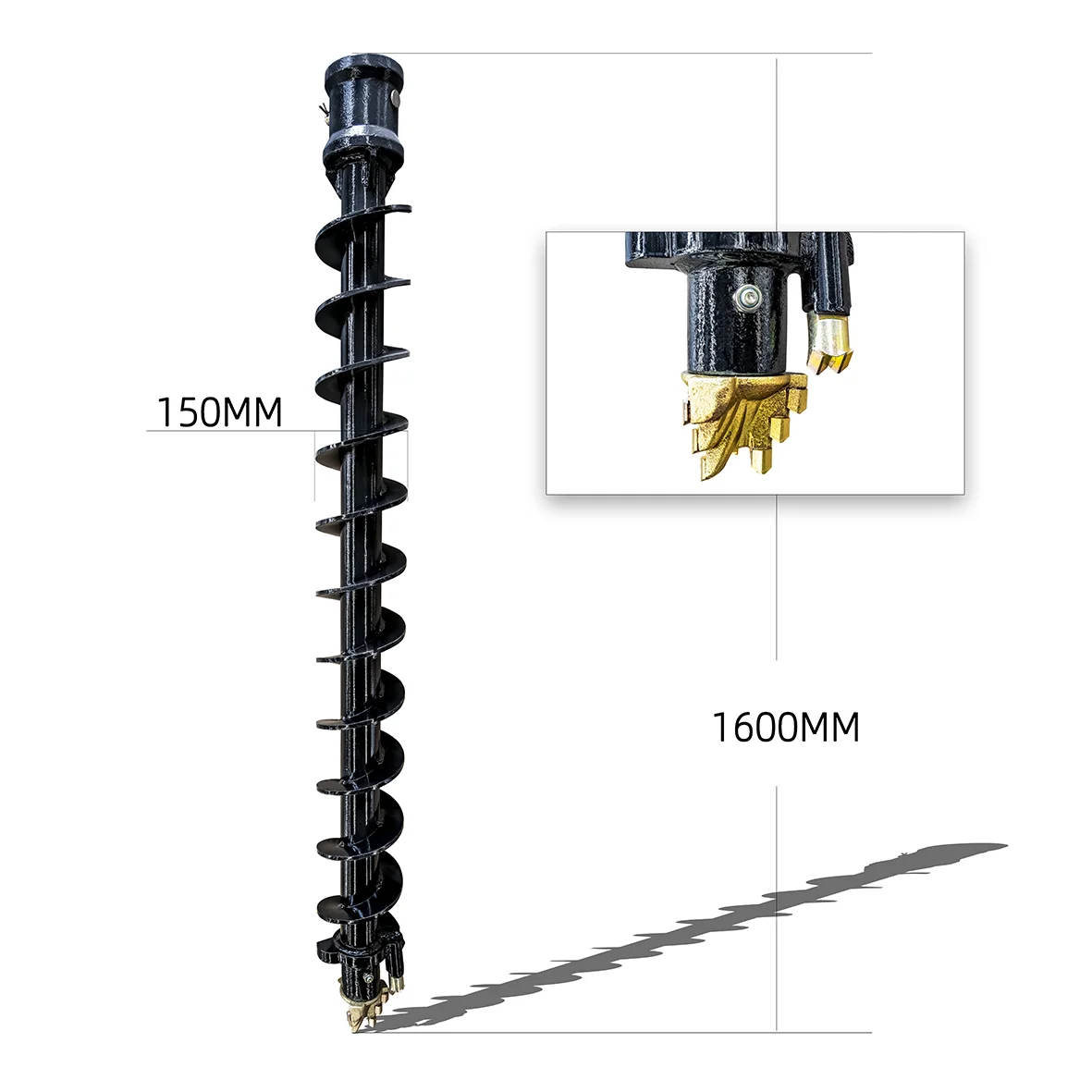 Hydraulic Skid Steer Attachment Loader Auger Drive And Bit Post Hole