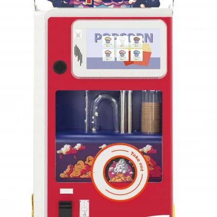 Nuwe Outomatiese Popcorn Maker Machine kos vending masjien