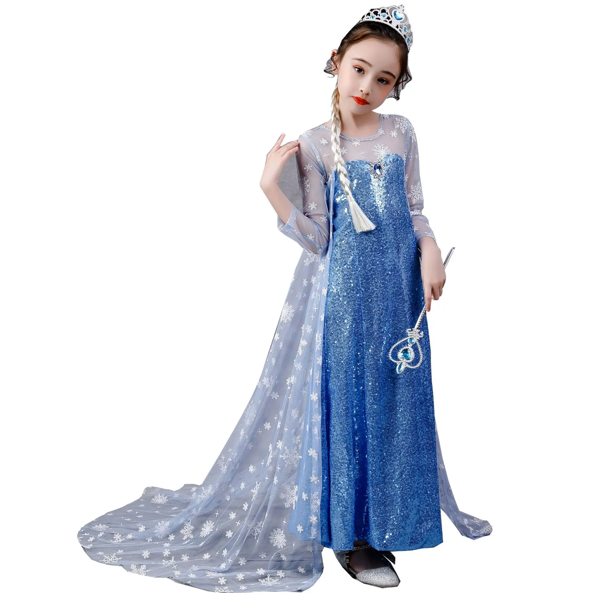 chinese dress ladies Frozen Princess Elsa Dress for Women