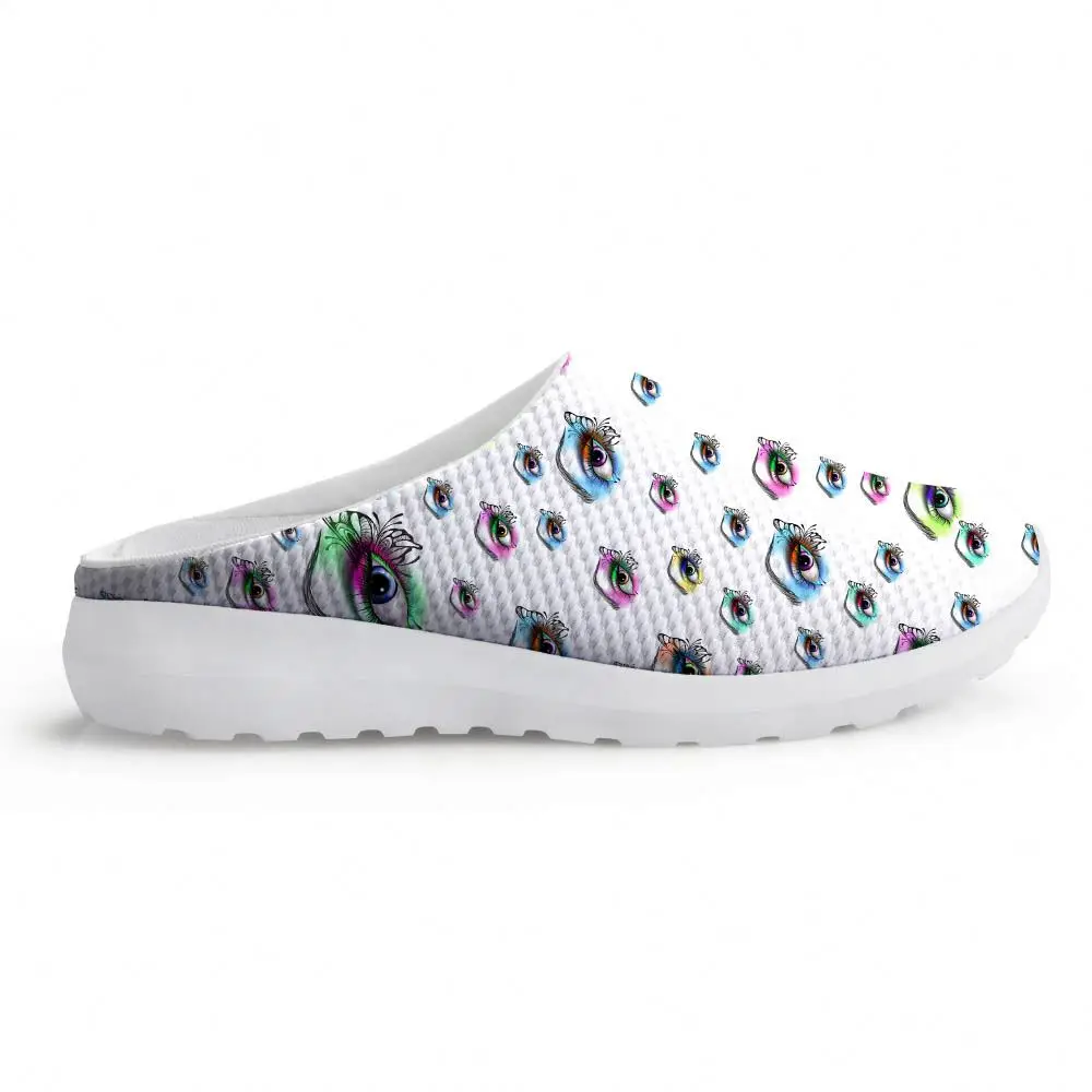 Zapatillas De Malla De Verano Para Mujer,Calzado Estampado Con Ojos  Coloridos,Venta Directa De Fábrica,Precio Al Por Mayor - Buy De Malla De  Zapatillas,Verano De Las Señoras Zapatillas,De Las Mujeres Product on  Alibaba.com