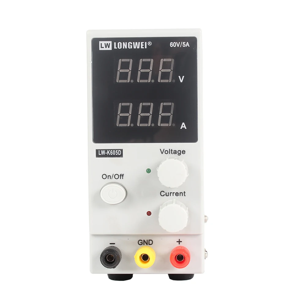 Блок питания постоянного тока LW-K605D 60 в, 5 а, миниатюрный источник питания с цифровым дисплеем и регулируемой лабораторной интегральной схемой с регулируемым переключателем