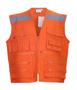 Wholesale Hi-viz Reflective Safety Work Vest With Pockets Lightweight Workwear Vest