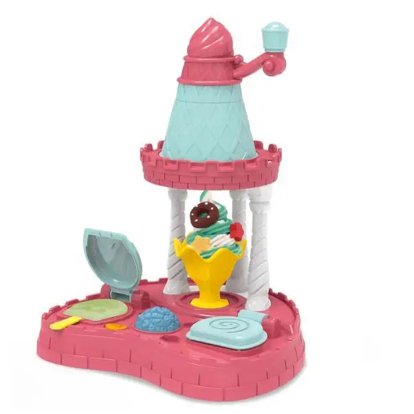 Оптовая продажа, игрушки, новая крутая глина, машина для имитации мороженого, Замок принцессы, игрушки для детей, набор игрушек из пластилина