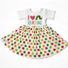 Hungry Caterpillar Crisscross Back Short Sleeve Polka Dot Dress