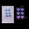 6pcs per sheet heart