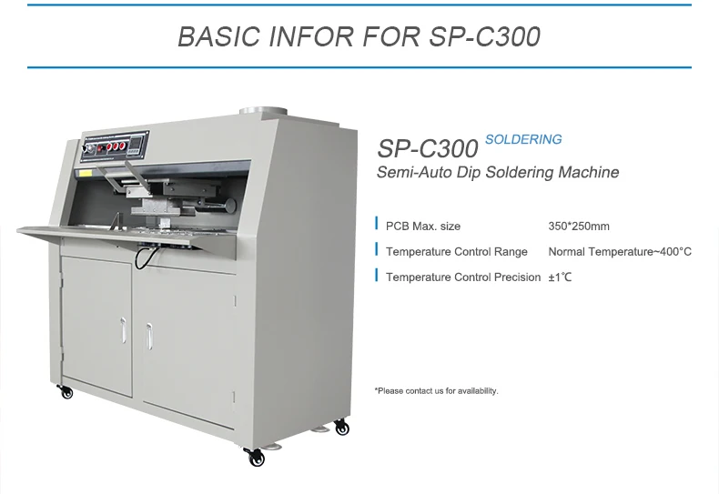 efficient semi automatic dip soldering machine