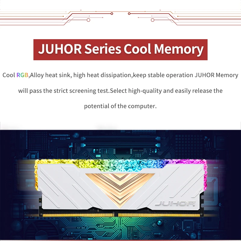 Juhor 32GB DDR5 RGB 6000mhz Memory for High Performance Gaming