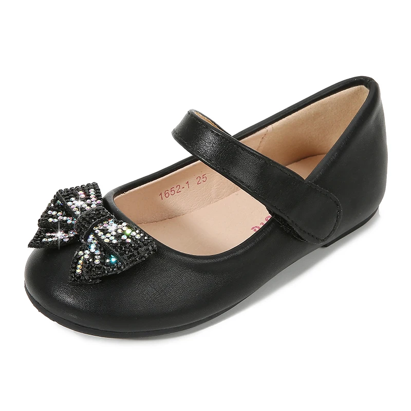 
Модные детские маленькие кожаные туфли на мягкой подошве обувь для принцесс с бантом обувь для девочек 