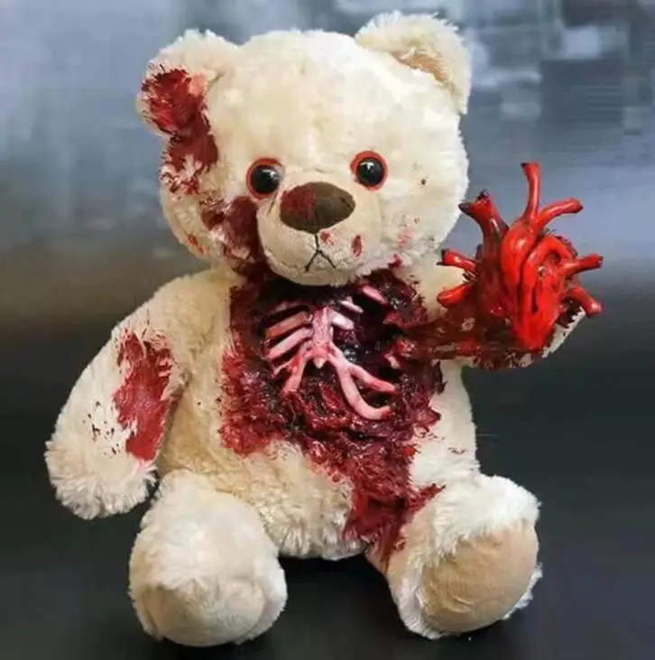 bloody teddy bear