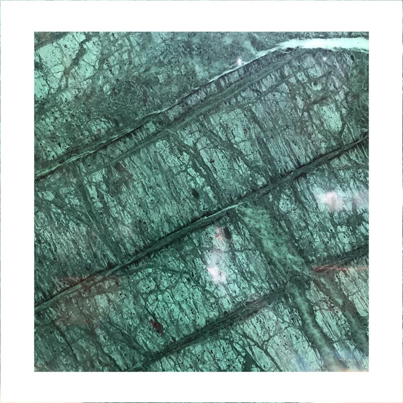 Mármol verde indio Laguna, diseño moderno de mármol de alta calidad para aplicaciones en hoteles, mármol pulido con gran patrón floral