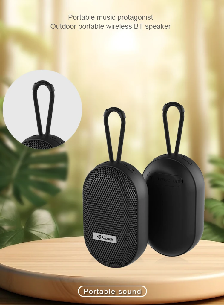 Kisonli T6 Waterproof Portable Mini Wireless Sub Woofer Speaker