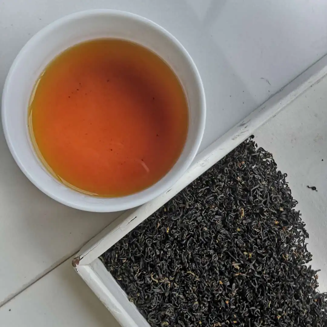 Hot sale fermented osmanthus black tea famous keemun black tea osmanthus fragrance