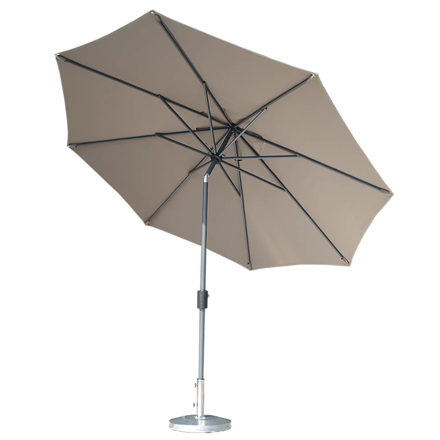 10ft Waterproof Outdoor Garden Patio Umbrella With Push Button Tilt And