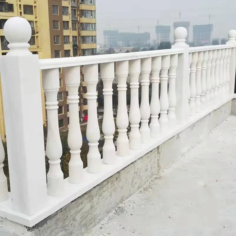 product reasonable price promotional white marble stone baluster railing for indoor and outdoor decoration-1