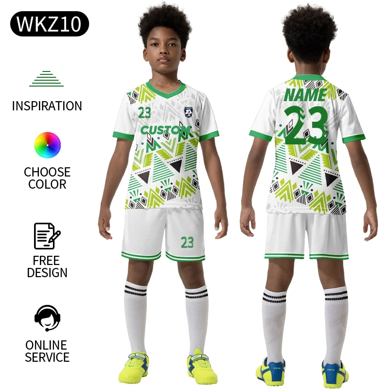 カスタムサッカーユニフォーム ユース 無地 サッカージャージー 昇華