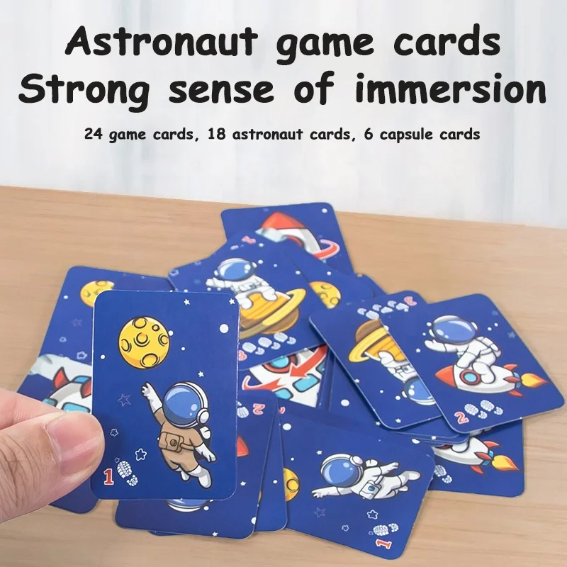 Funny Astronaut Checkers Chess Trap Board Game Toy Competitive Trap Interactive Educational Toys Plastic Table Desktop Game