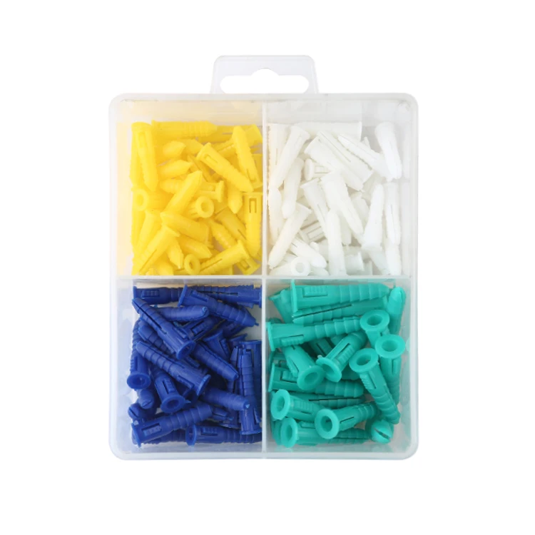Drywall Anchor Kit ,175 PCS Colors Plastic Wall Anchors with Organizer Case