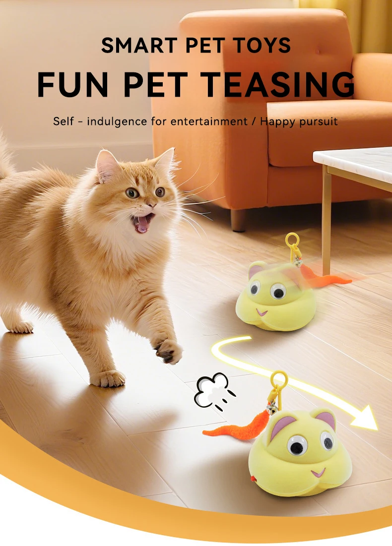 New Mouse-shaped Electric Cat Toy USB Charging Feature to Relieve Pets' Boredom Cat Toy Pet Products details