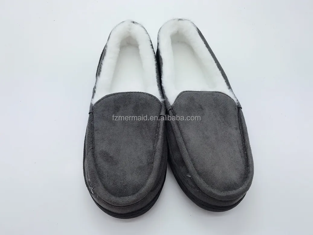 2024 Mens Memory Foam Slipper slip on Clog Moccasin Micro Suede Pile Lined Indoor & Outdoor Moccasin Shoes