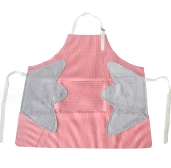 Adjustable  Kitchen Cook Apron For Chef Sublimation Waterproof  oxford cloth Apron Bib Apron with double Pocket   for women