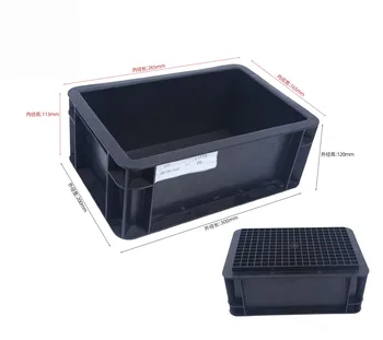 New products Conductive ESD Plastic Box 400*300mm  Anti-static PP Injection Boxes ESD Bin