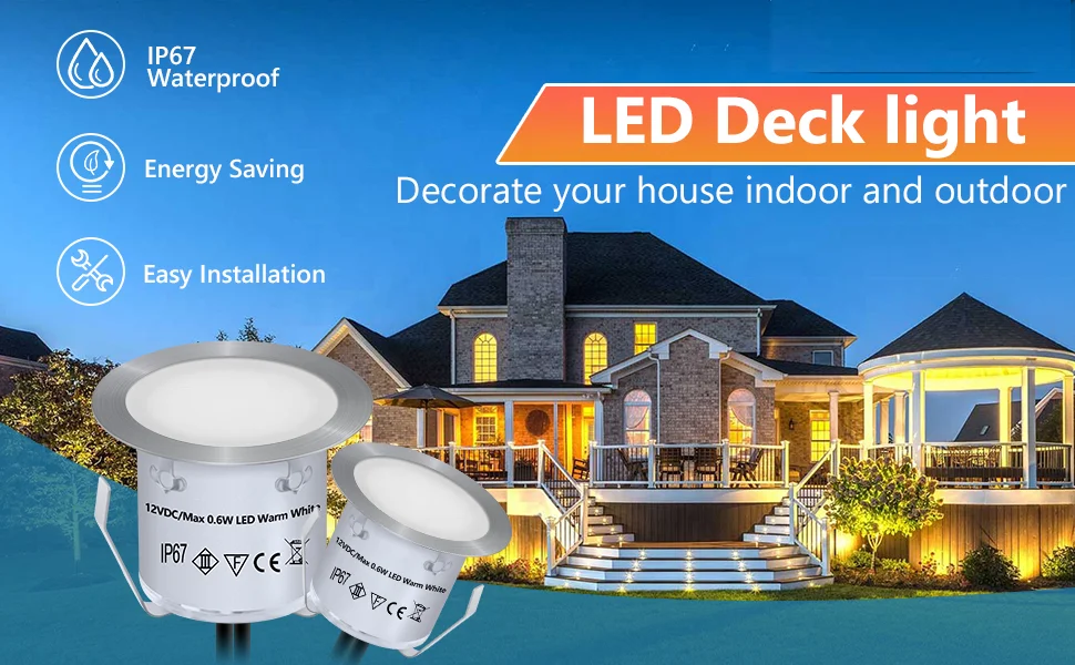 Mini Waterproof IP67 LED Stair Step Outdoor Light  Led Underground Light 10w