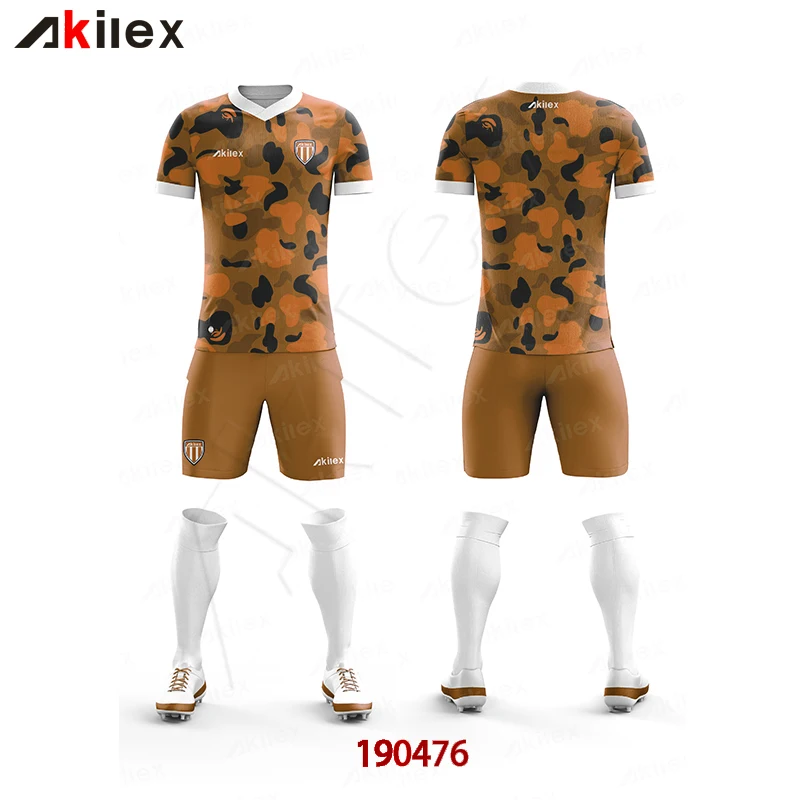 Quick Dry Sublimation Soccer Jersey Uniform Self Manufacturer Soccer Kit