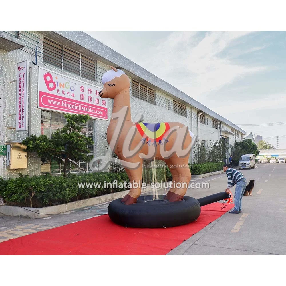 New Design Factory Directed Inflatable Cartoon Inflatable Alpaca for Sale